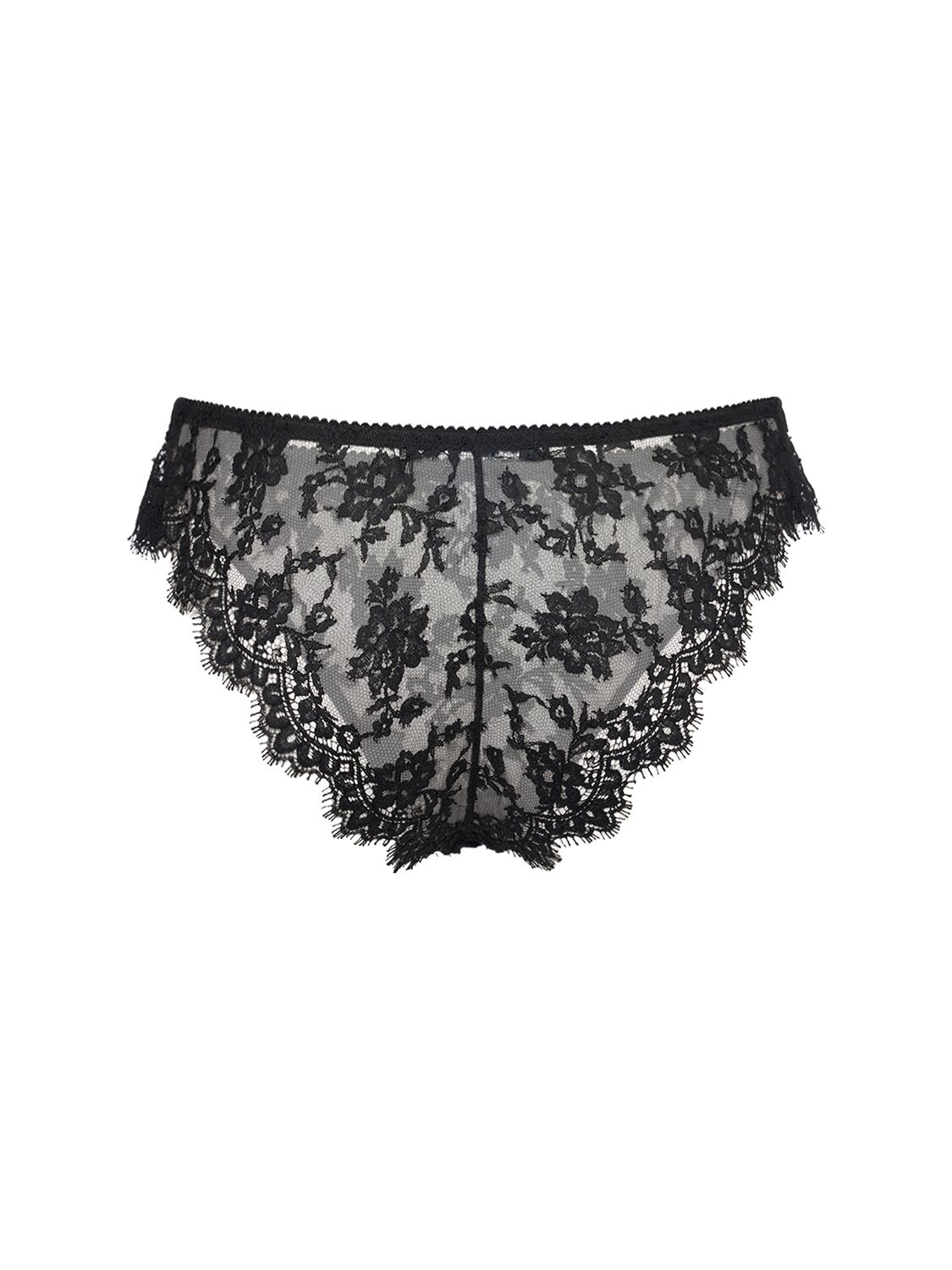 Shop Dolce & Gabbana Lace Briefs In Black