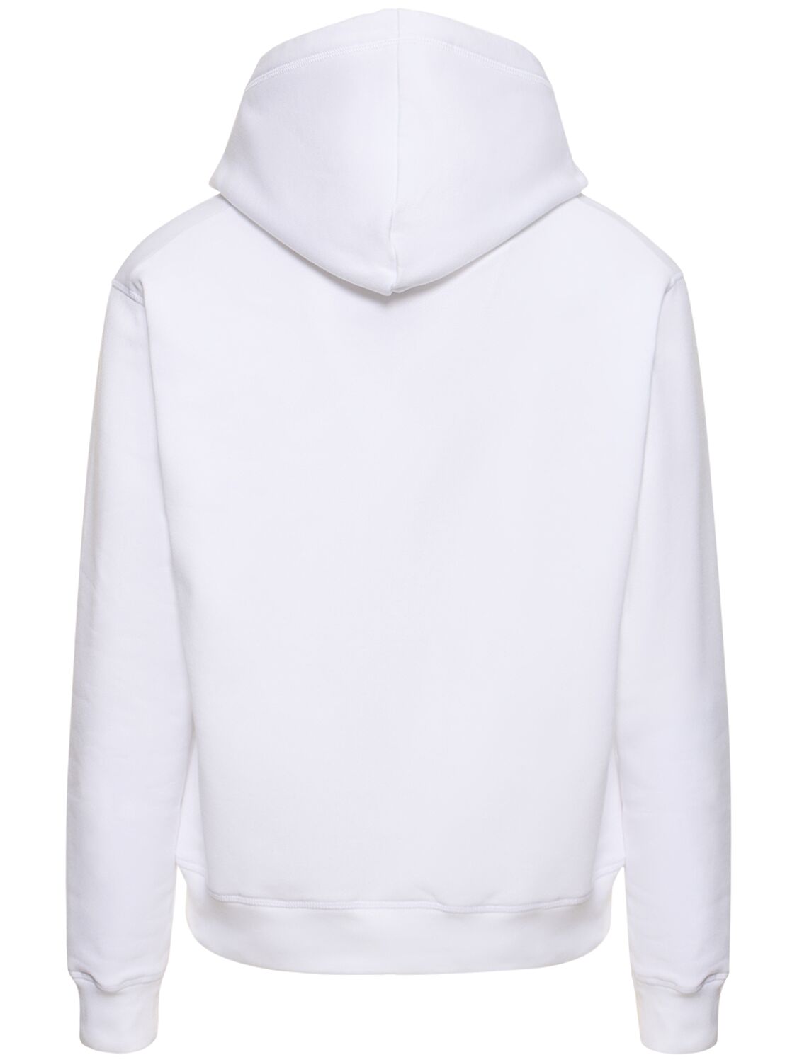 Shop Dsquared2 Ceresio 9 Print Cotton Jersey Hoodie In Weiss