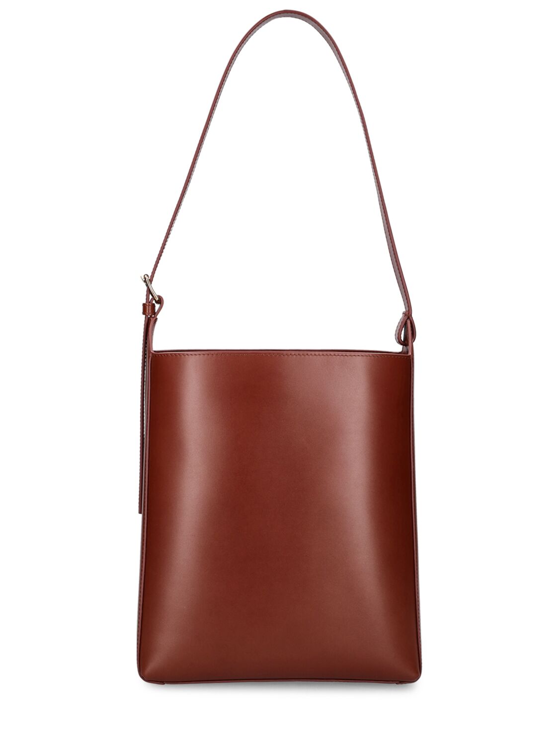 Apc Virginie Smooth Leather Shoulder Bag In Hazelnut