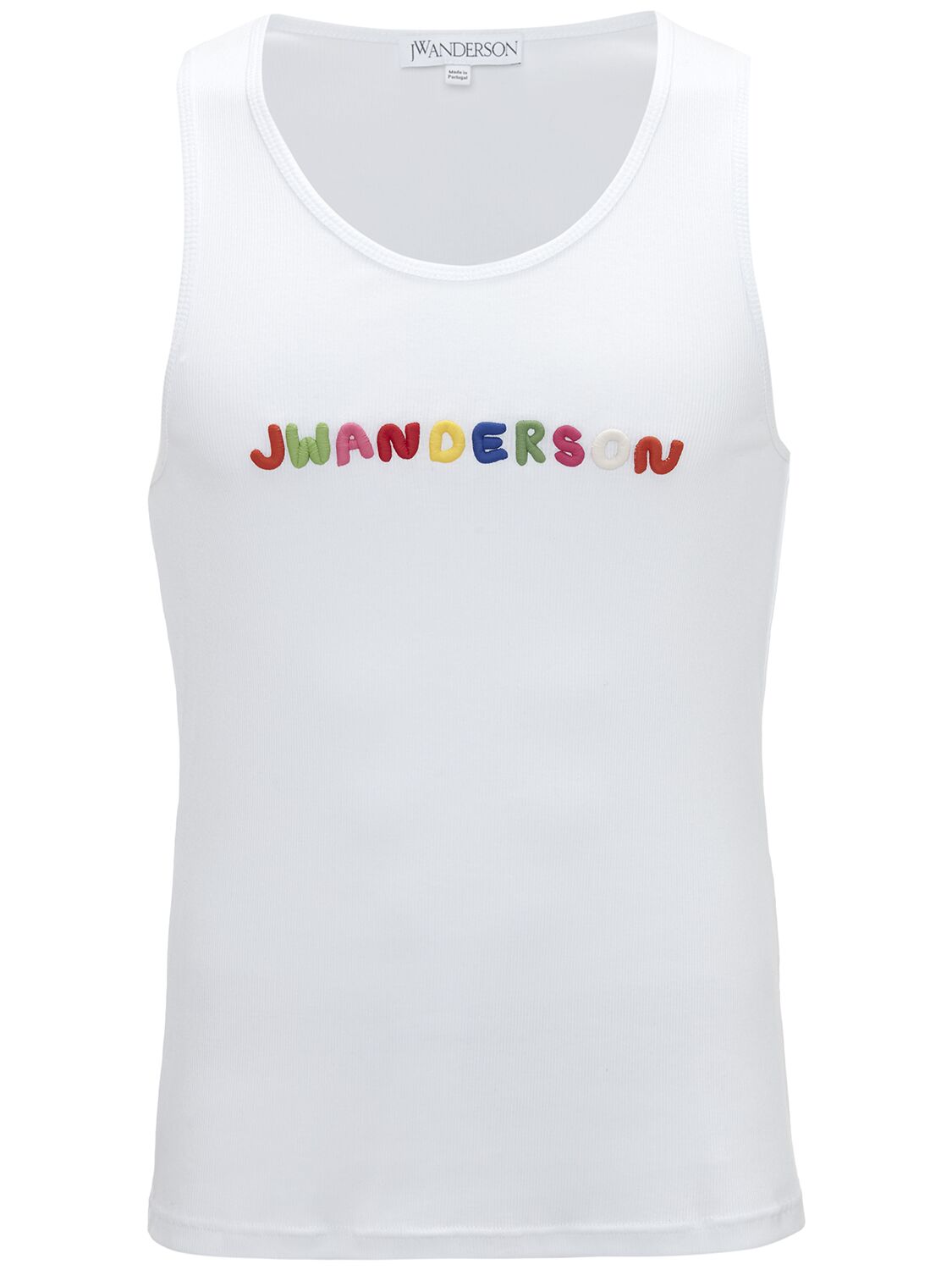 Shop Jw Anderson Logo Embroidery Top In White