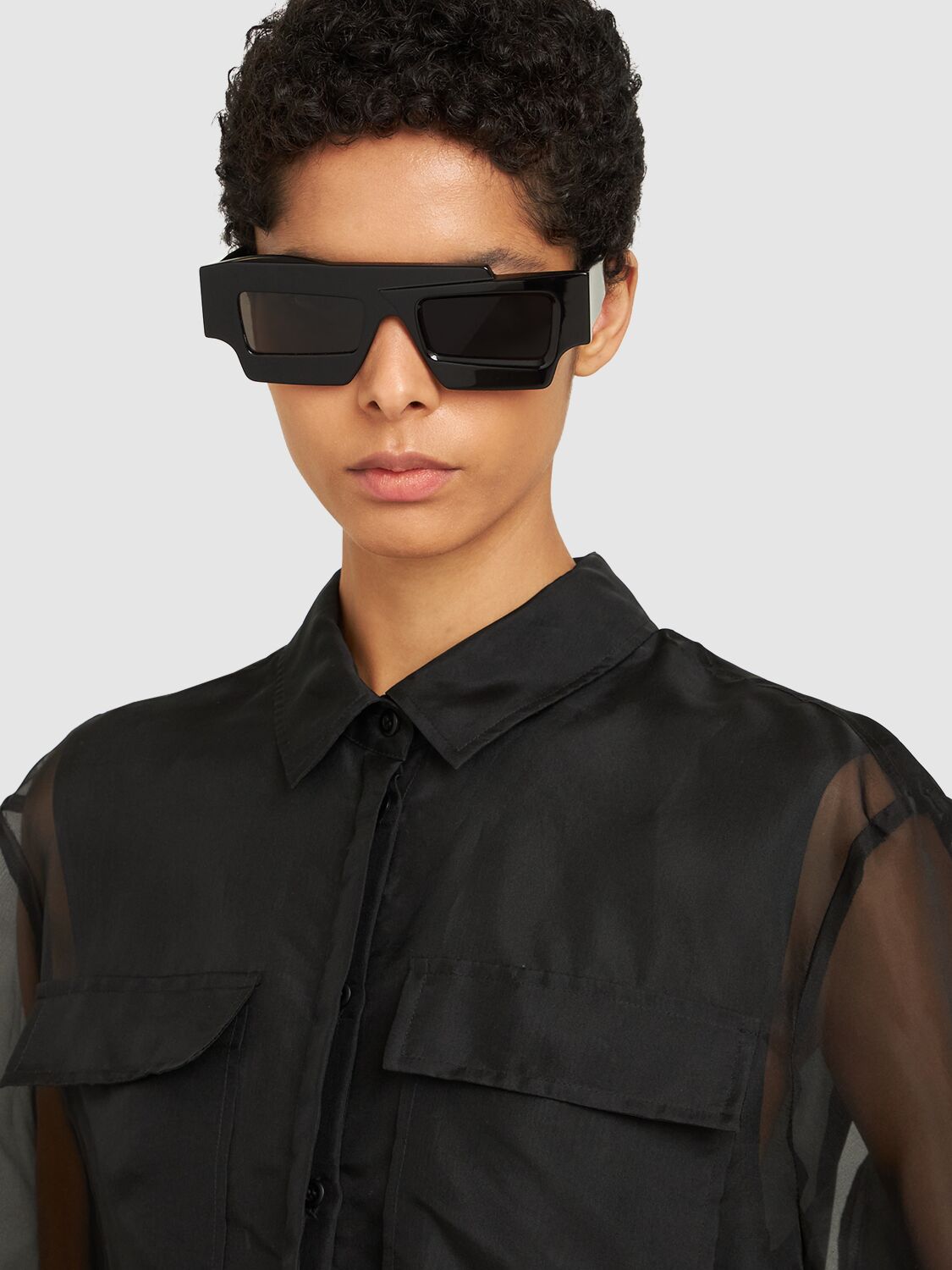 X12 Square Asymmetric Acetate Sunglasses