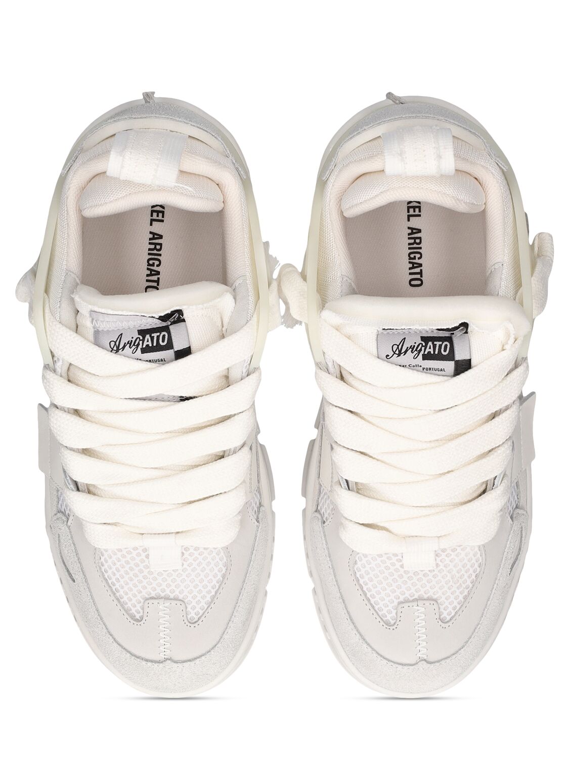 Shop Axel Arigato Area Patchwork Sneakers In White