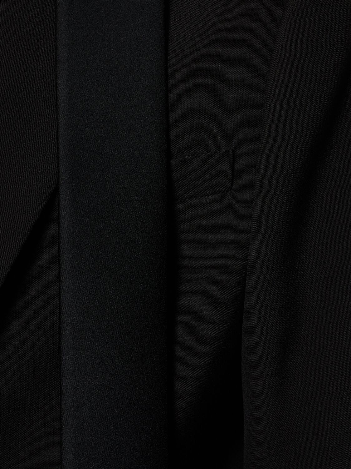 Shop Valentino Tailored Wool Tuxedo Jacket In Black