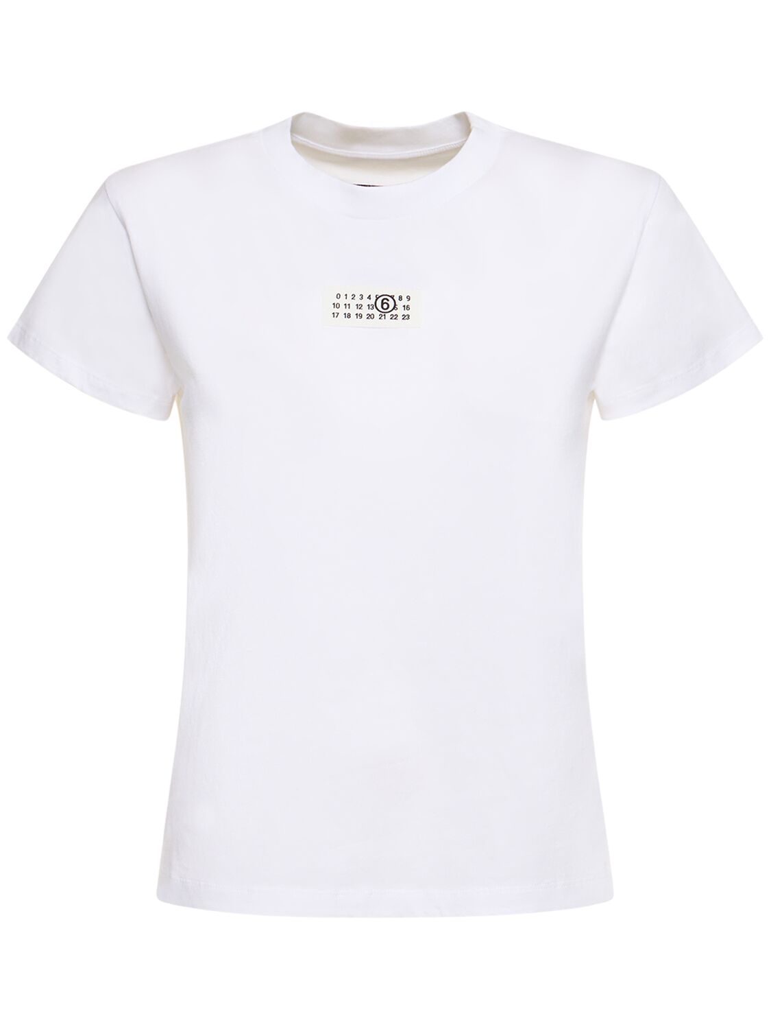 Mm6 Maison Margiela Cotton Logo T-shirt In White