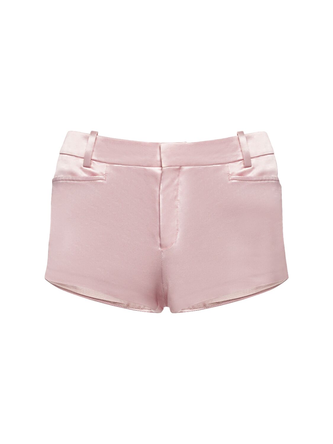 Tom Ford Cotton Blend Duchesse Shorts In Light Pink