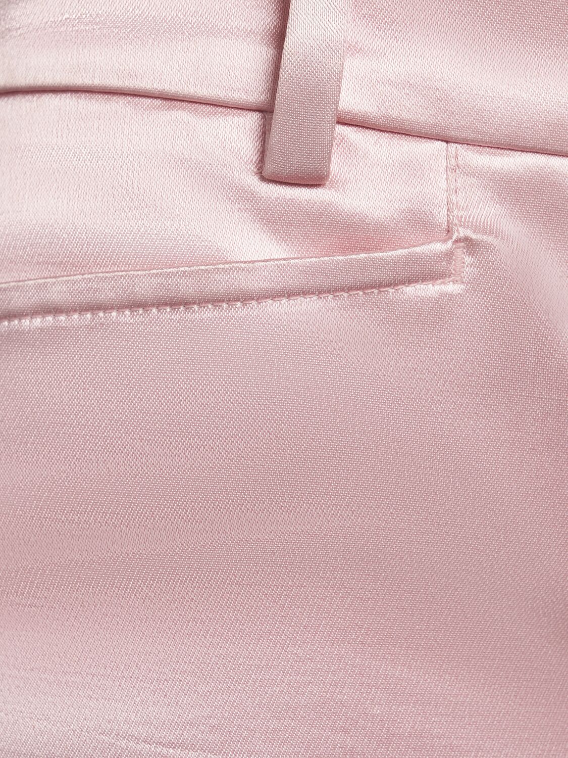 Shop Tom Ford Cotton Blend Duchesse Shorts In Light Pink