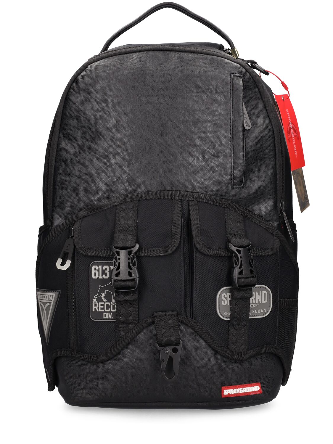 Image of Printed Canvas Backpack W/ Patch