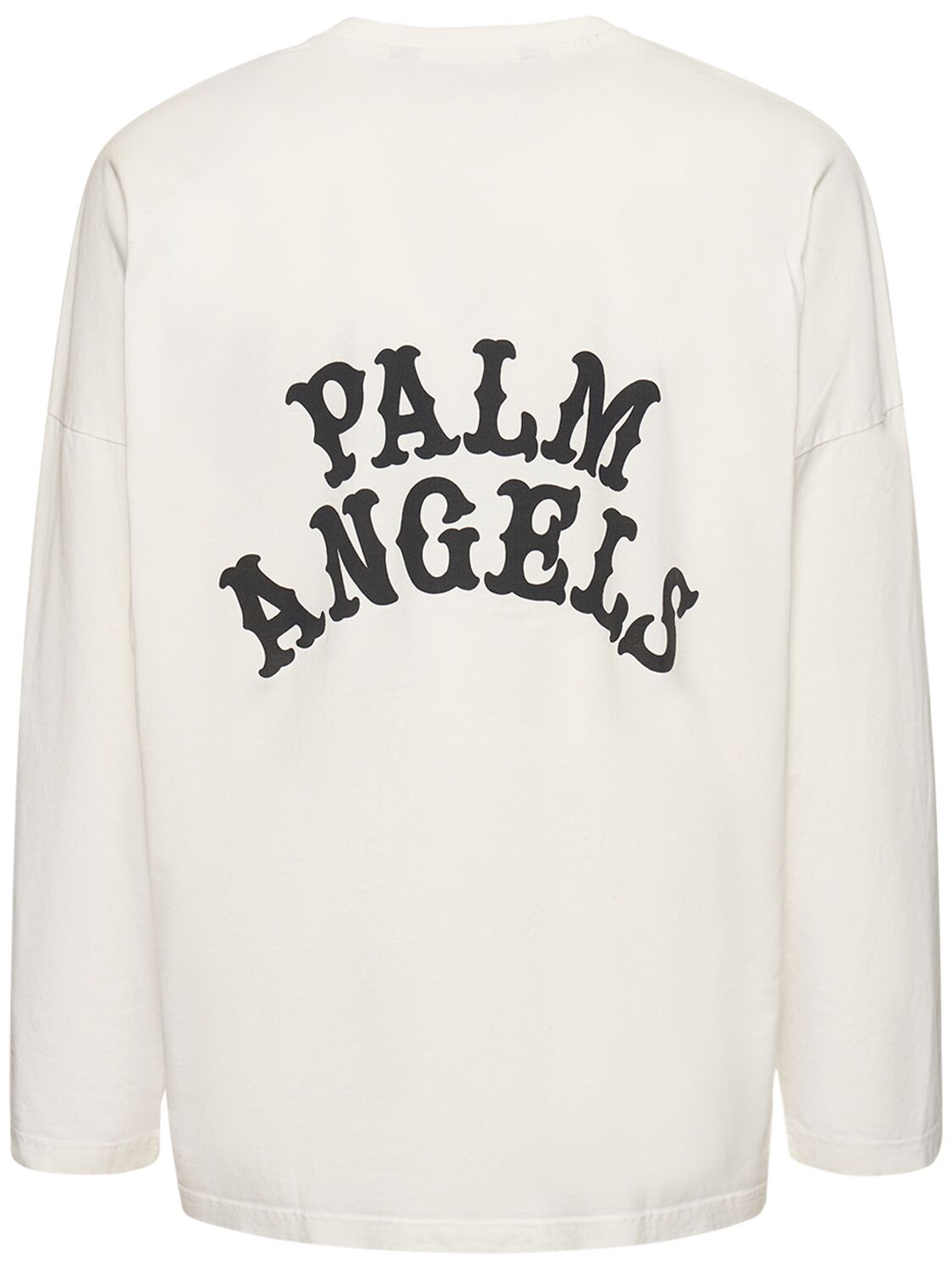 Shop Palm Angels Dice Game Logo Cotton T-shirt In White,multi
