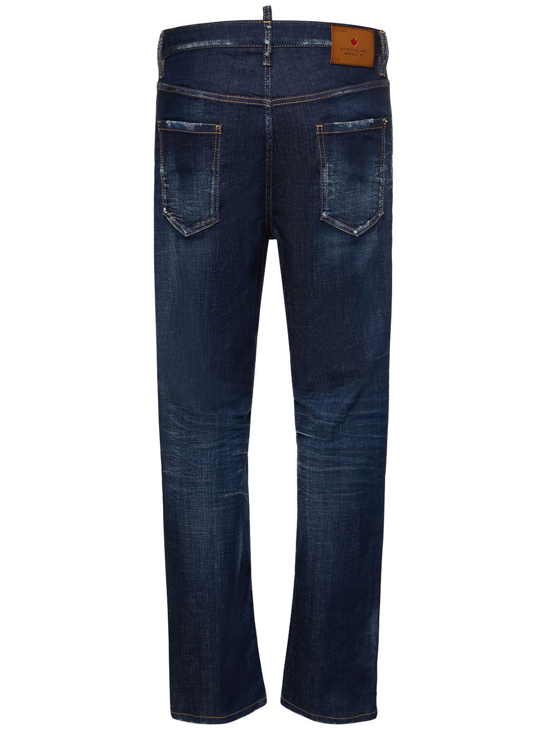 Shop Dsquared2 642 Stretch Cotton Denim Jeans In Blue
