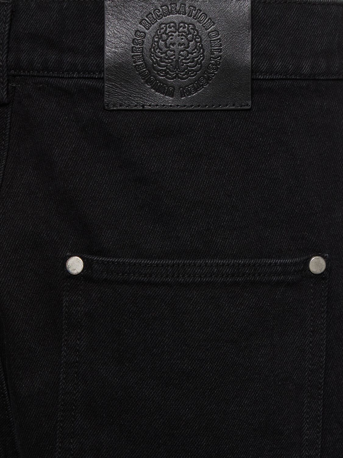 Shop Someit S.o.c Vintage Cotton Denim Jeans In Black