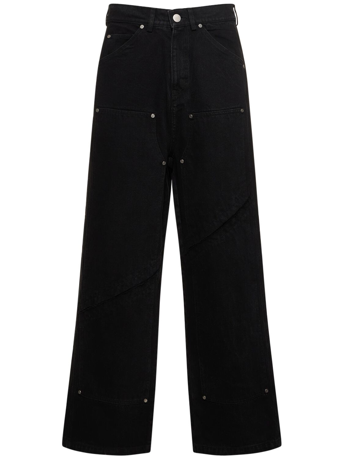 Someit S.o.c Vintage Cotton Denim Jeans In Black