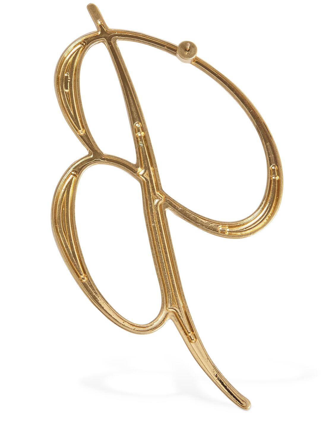Blumarine B Logo Mono Earring In Gold