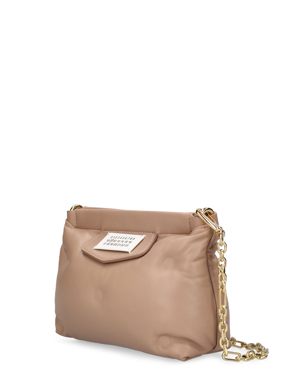 Shop Maison Margiela Mini Glam Slam Quilted Shoulder Bag In Biche