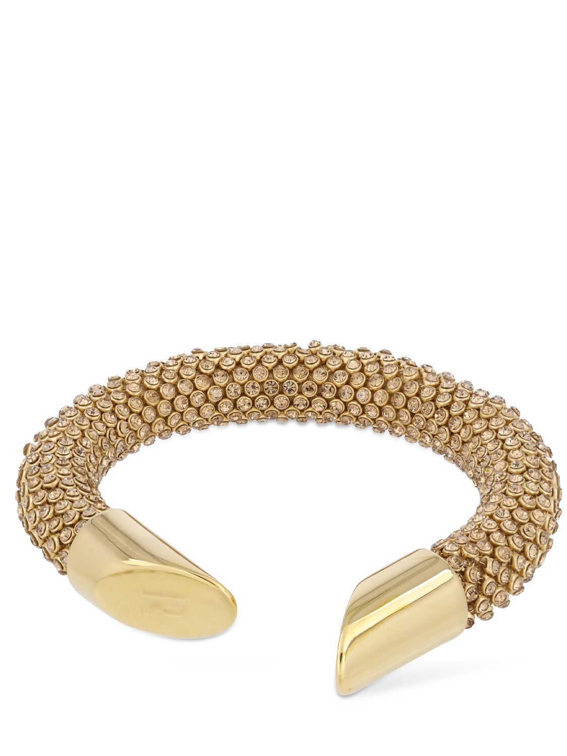 Rabanne Tube Topaz Bracelet In Gold,crystal