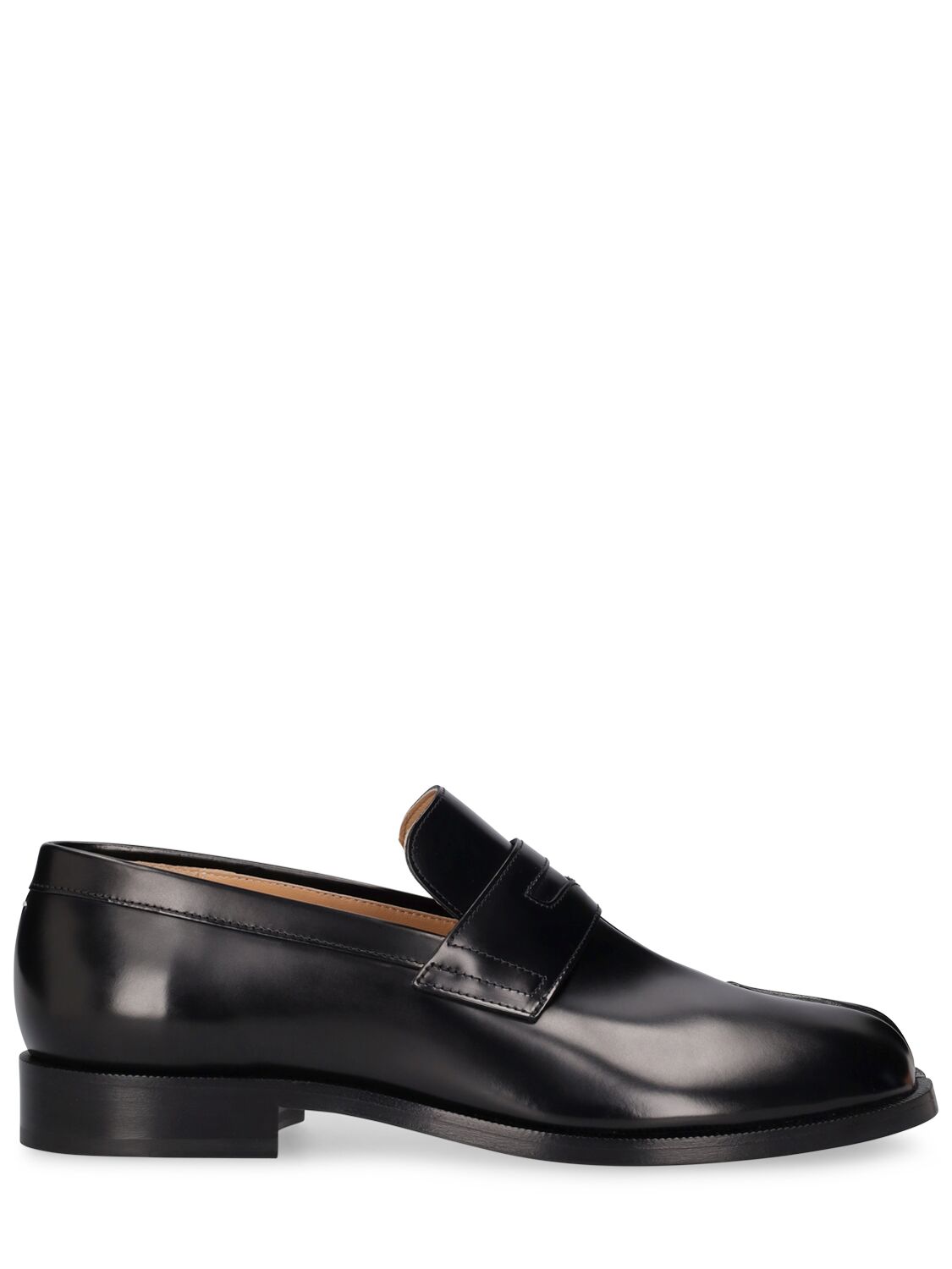 Image of Brushed Calfskin Leather Tabi Loafers