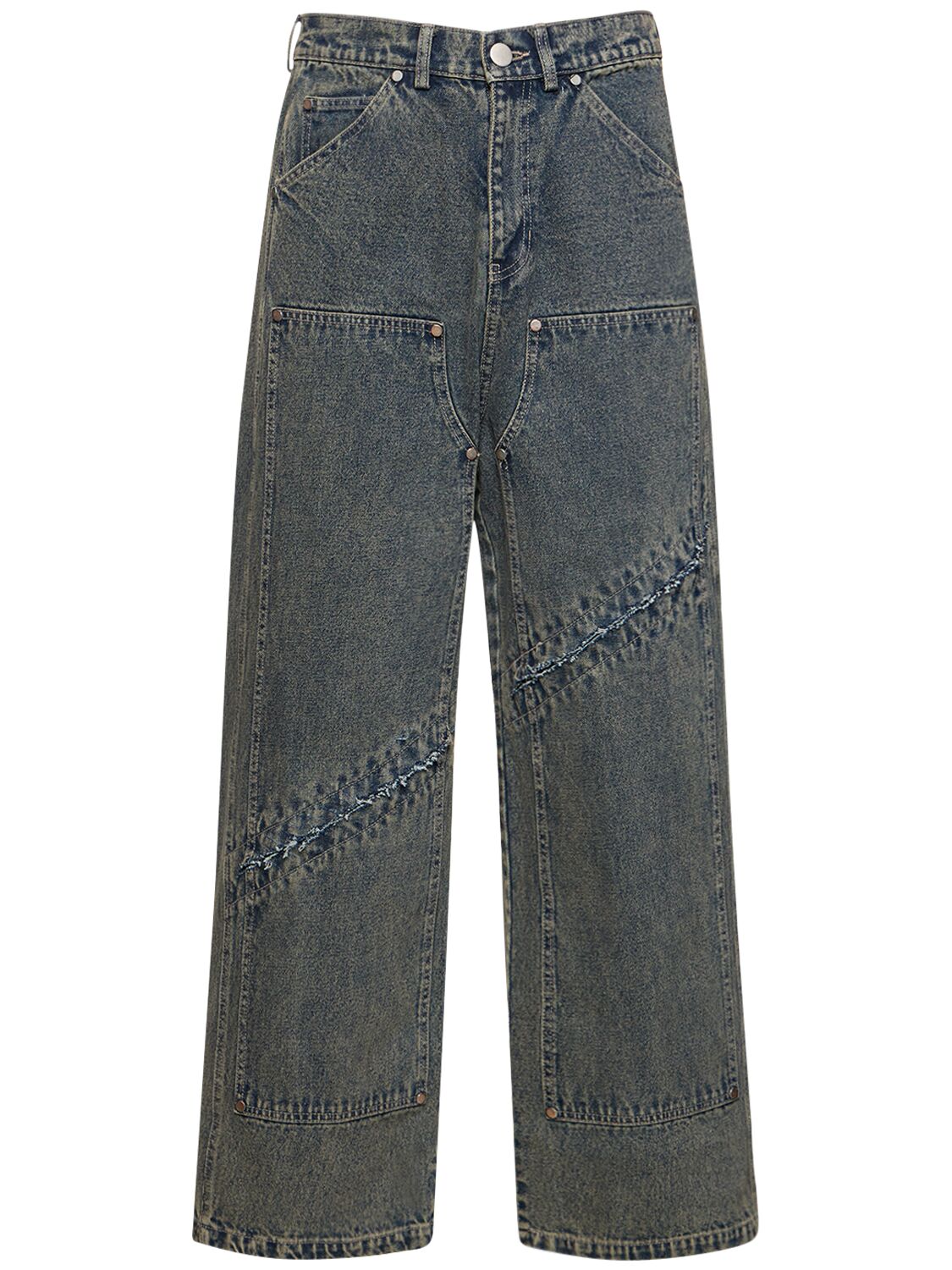 Someit S.o.c Vintage Cotton Denim Jeans In Blue