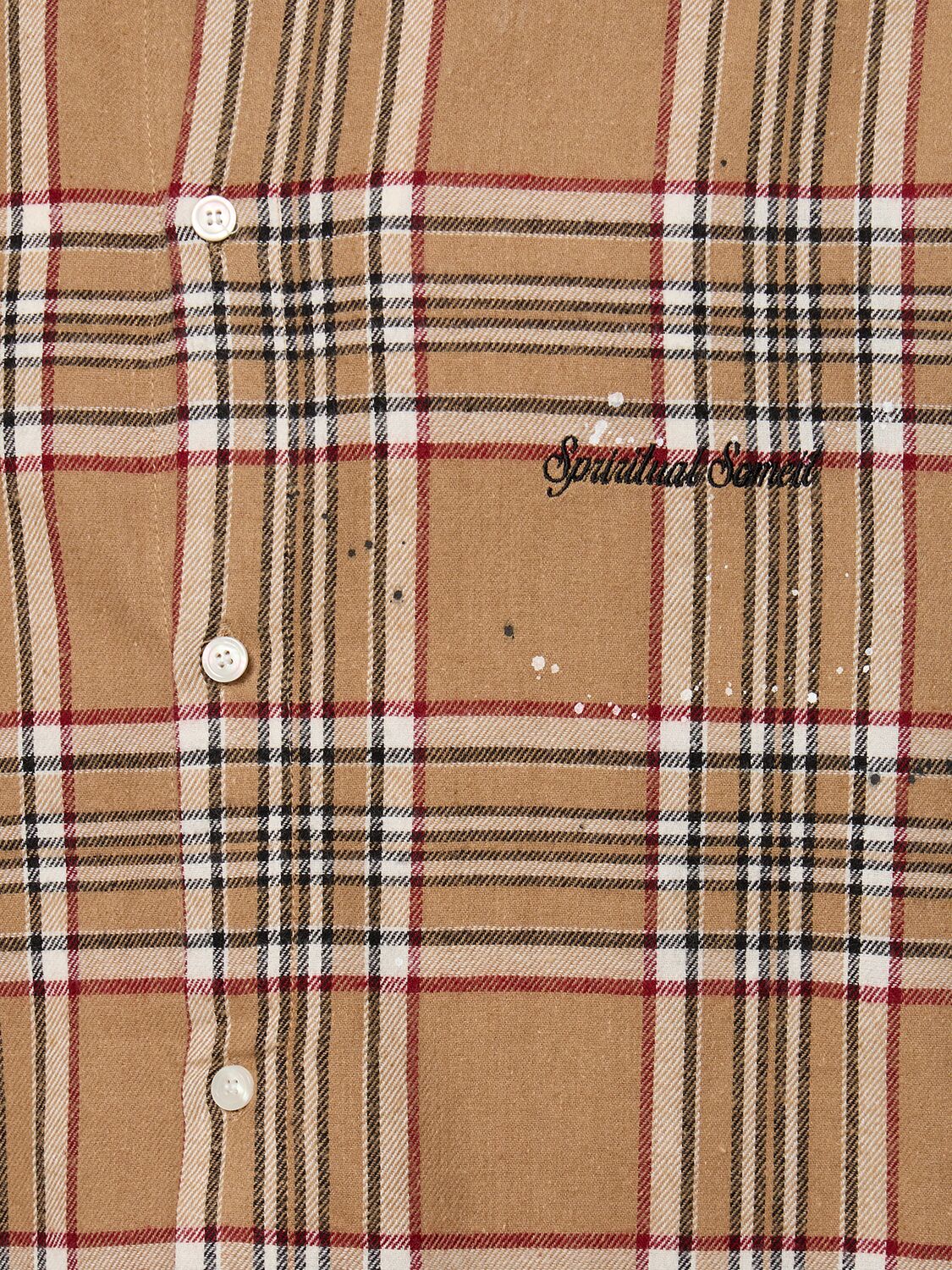 Shop Someit S.s Vintage Cotton Shirt In Beige