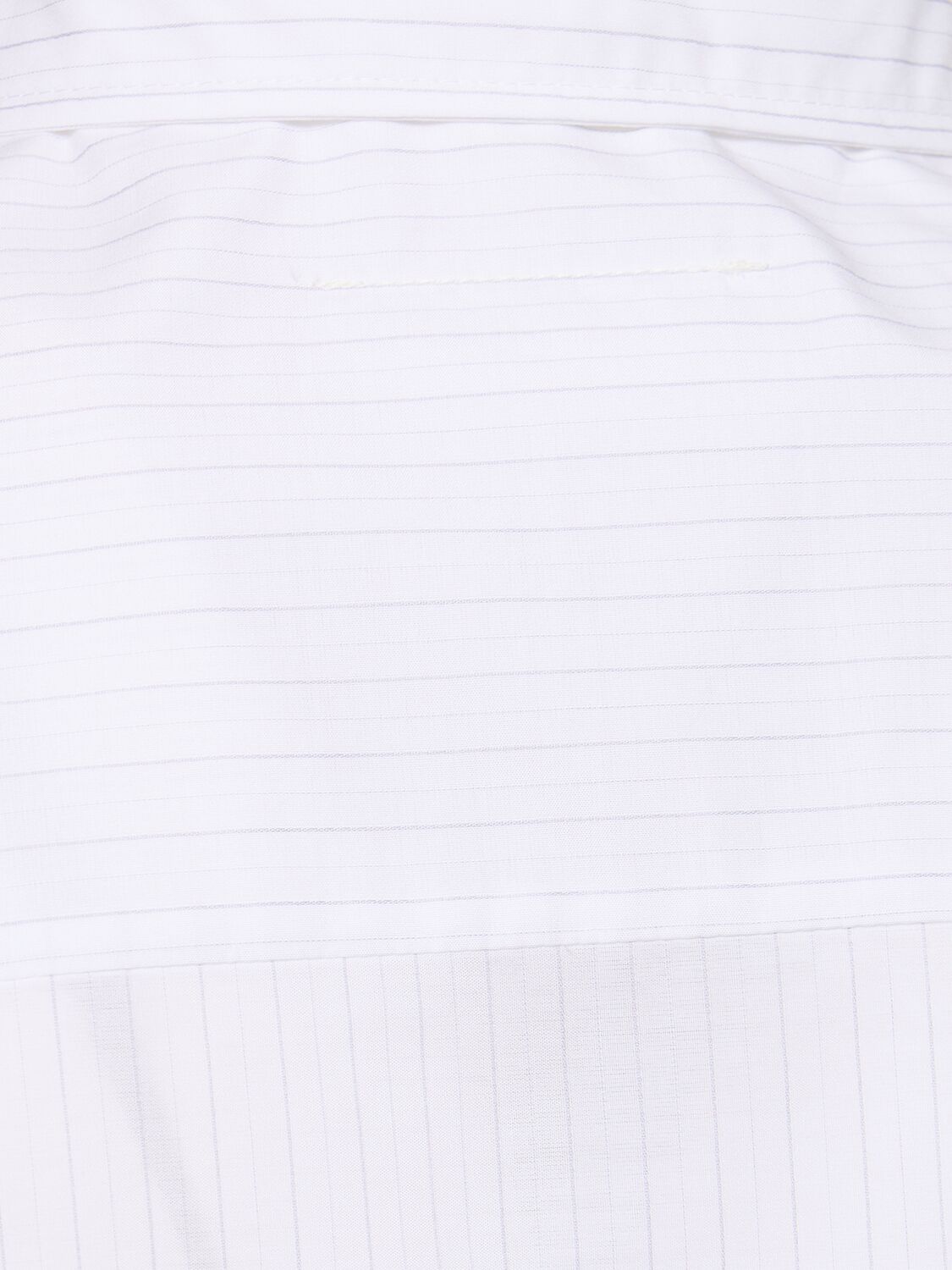 Shop Mm6 Maison Margiela Striped Cotton Poplin Shirt In White