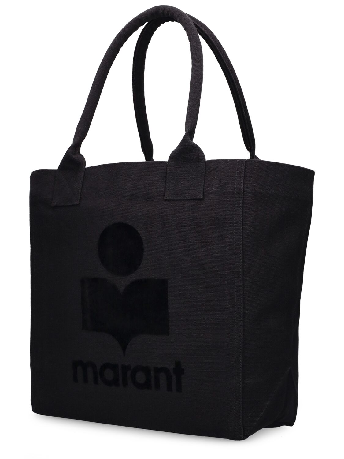 Shop Isabel Marant Small Yenky Canvas Tote Bag In Black