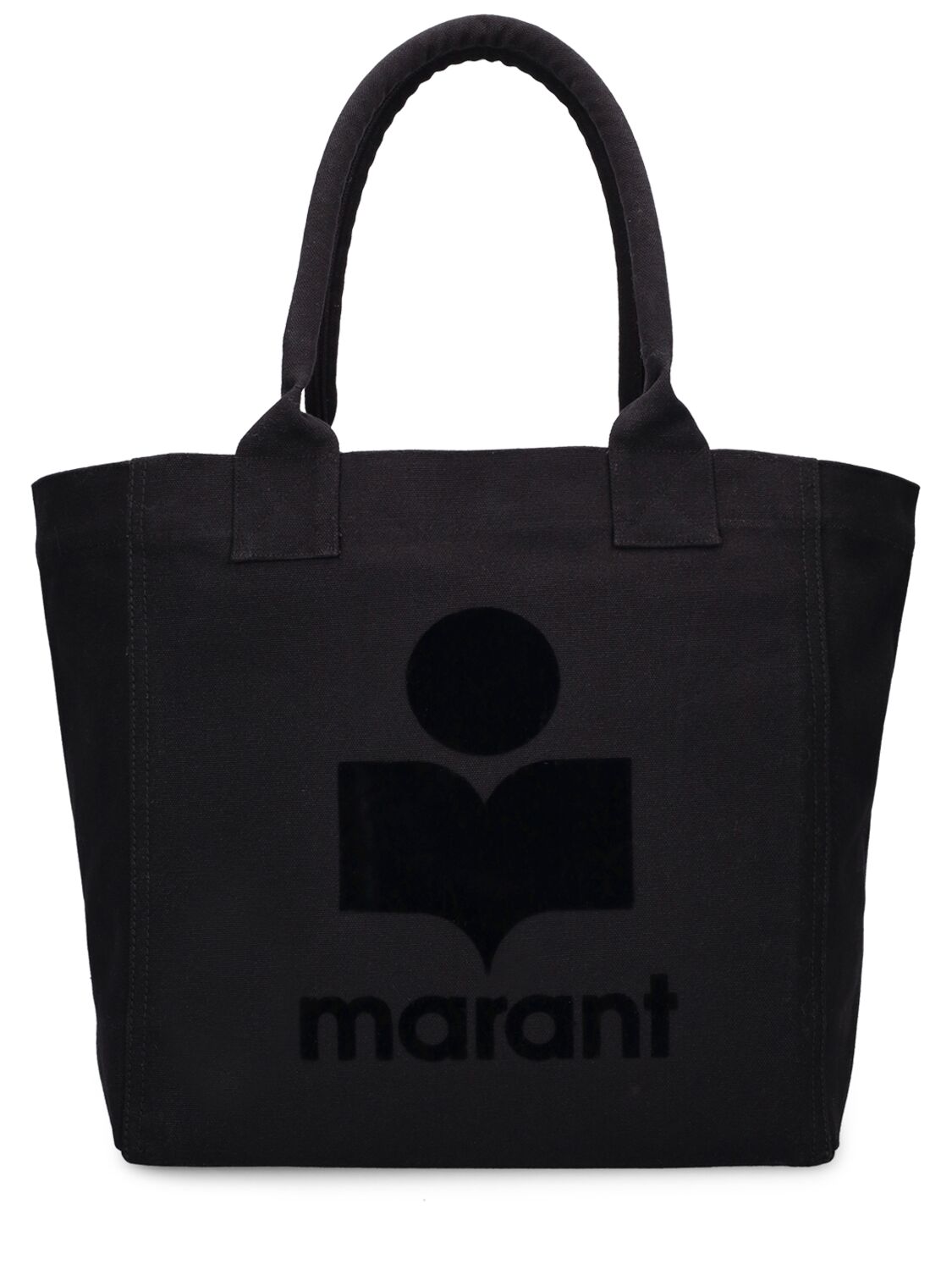 Shop Isabel Marant Small Yenky Canvas Tote Bag In Black