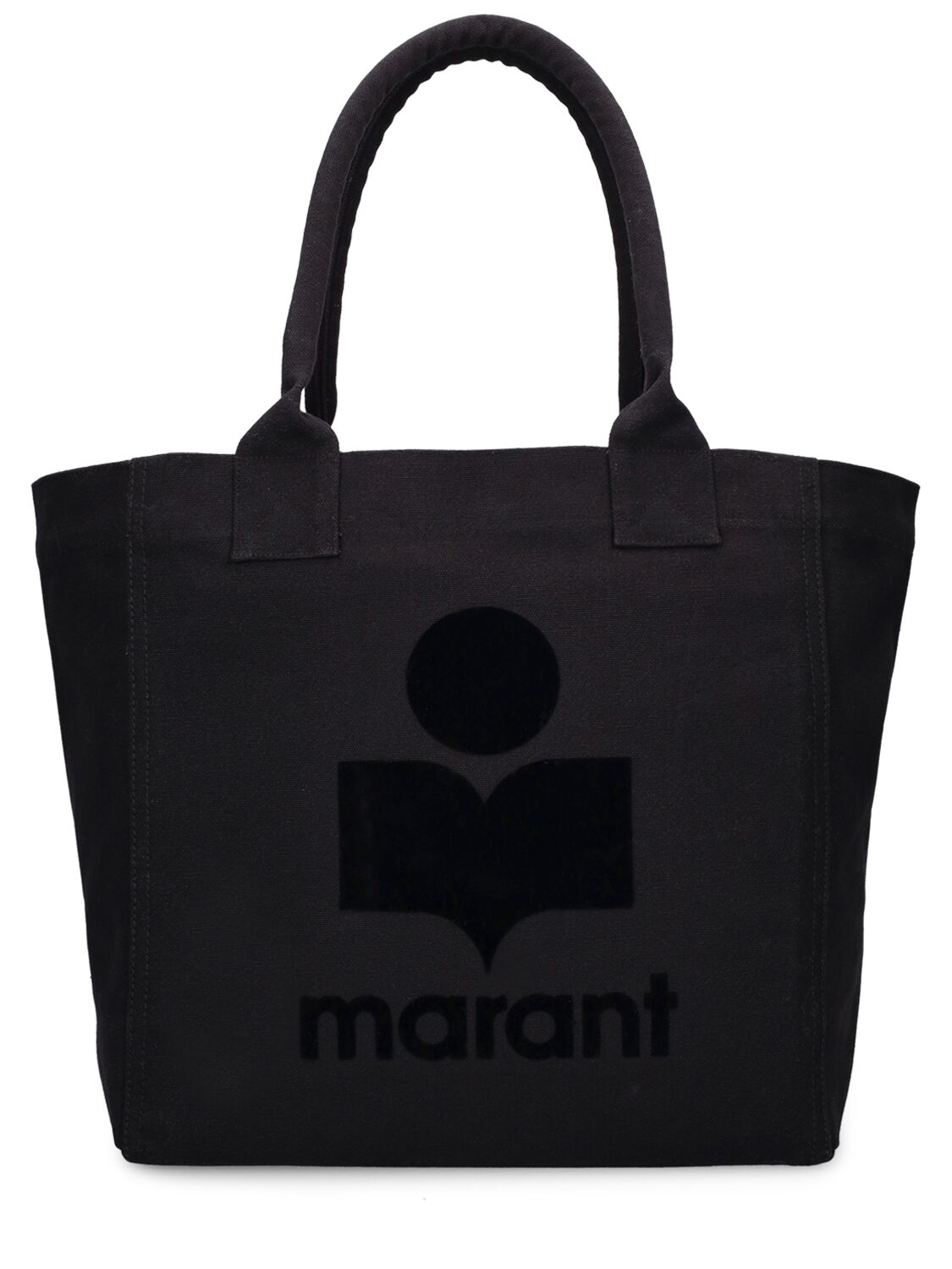 Isabel Marant Small Yenky Canvas Tote Bag In Black