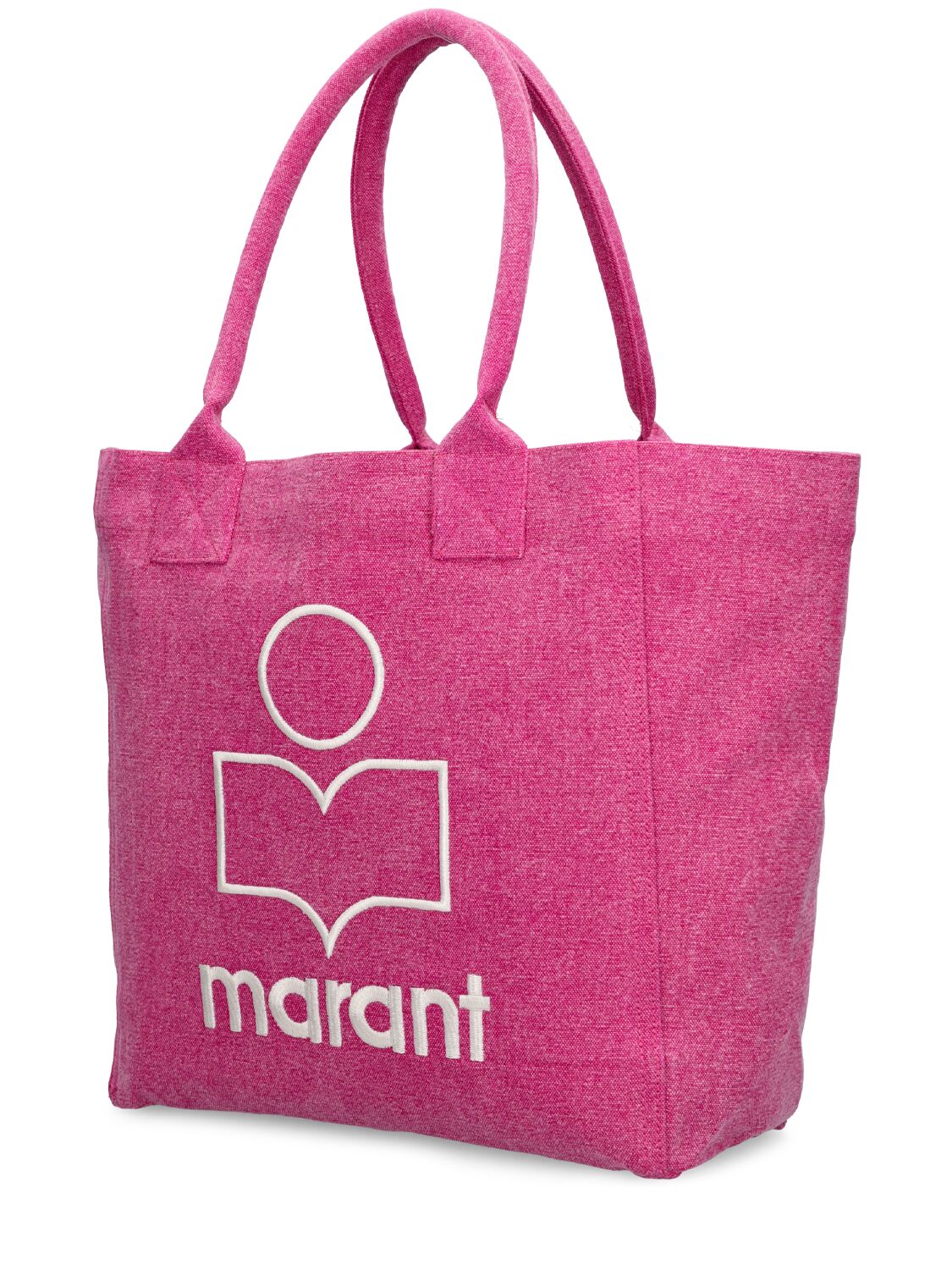 Shop Isabel Marant Small Yenky Canvas Tote Bag In Pink