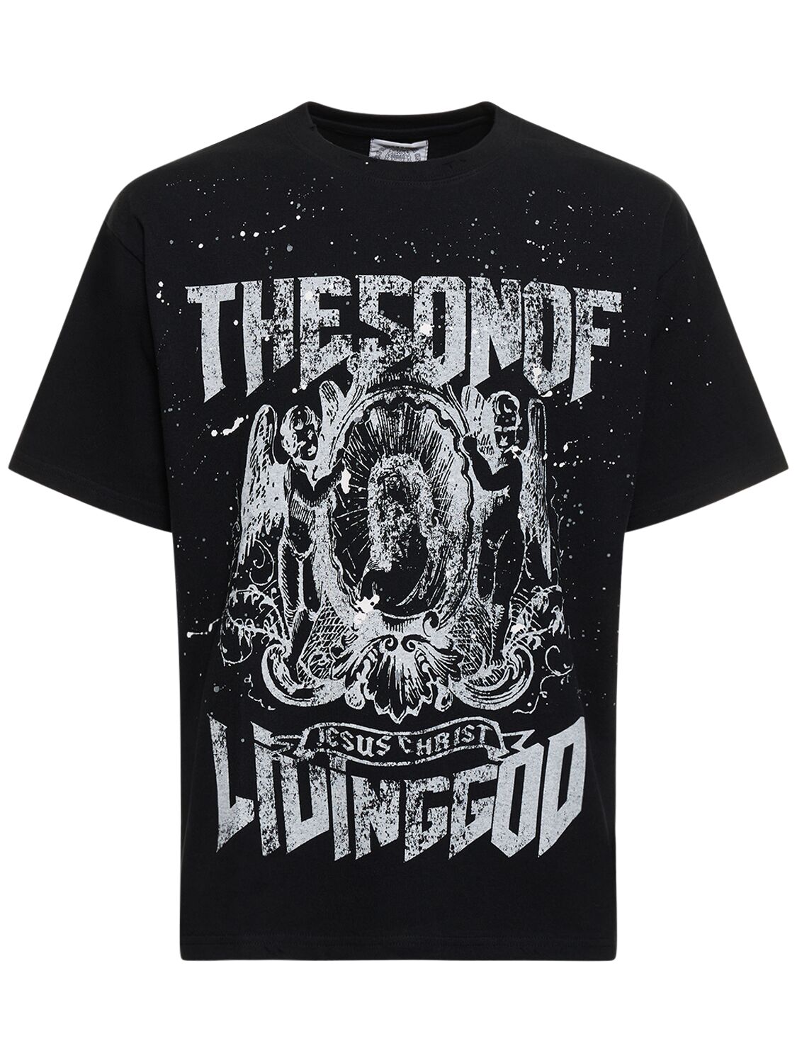 Someit S.o.g. Printed Cotton T-shirt In Black