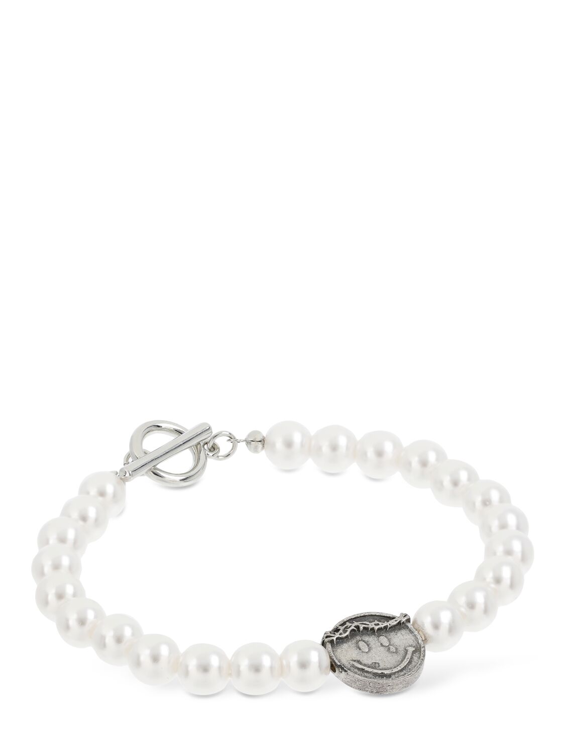 Someit K.o.k Imitation Pearl Bracelet In Silver