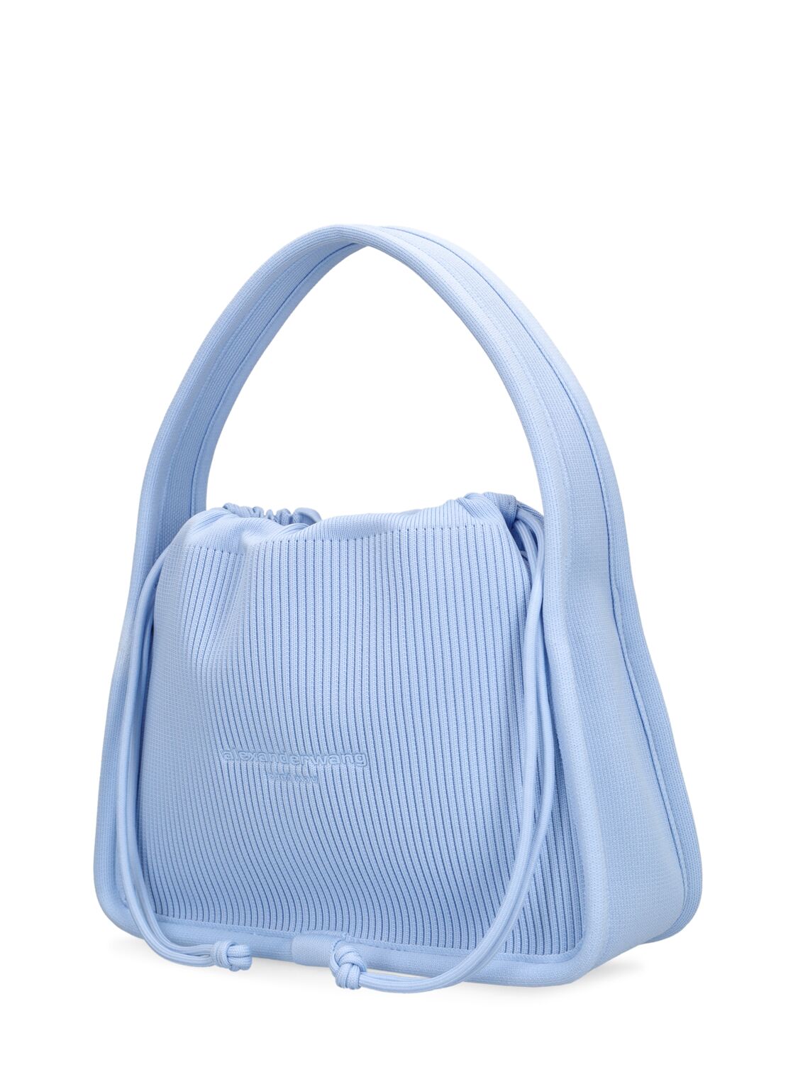 Shop Alexander Wang Small Ryan Top Handle Bag In Chambray Blue