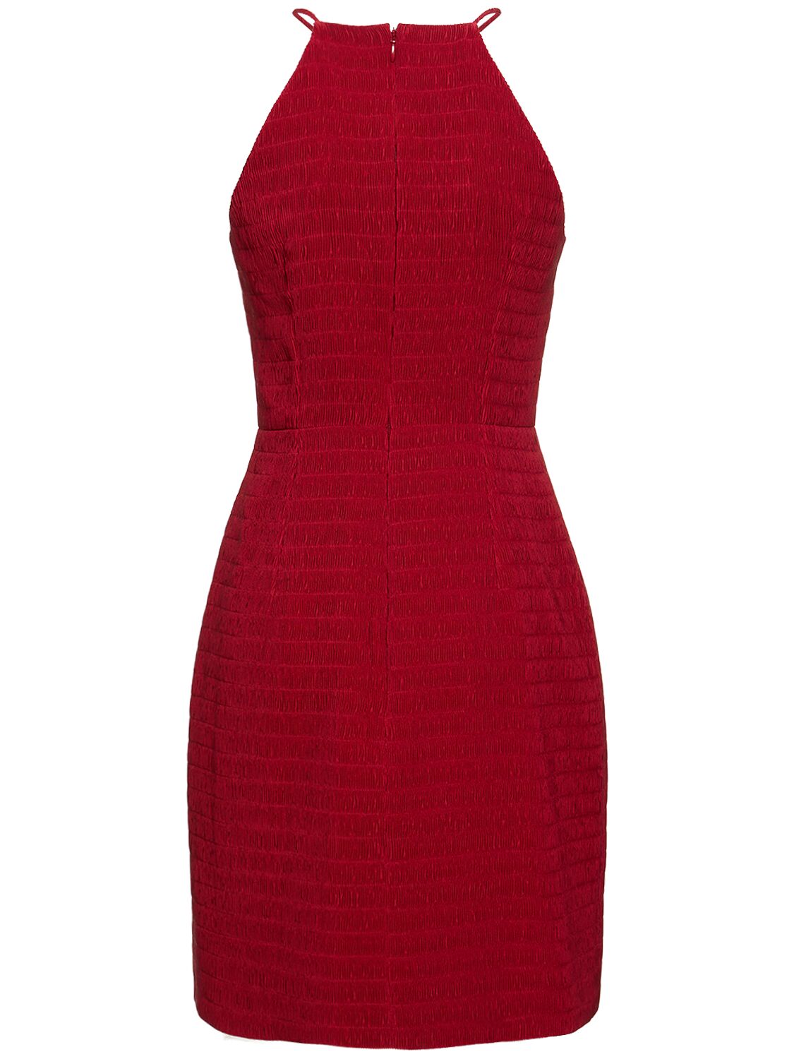 Shop Emilia Wickstead Mylene Tweed Mini Dress In Red