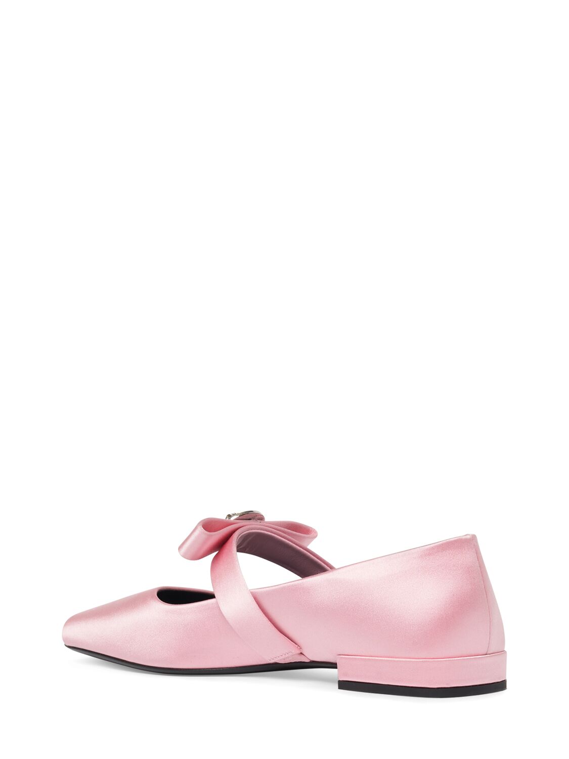 Shop Versace 20mm Silk Flats In Light Pink