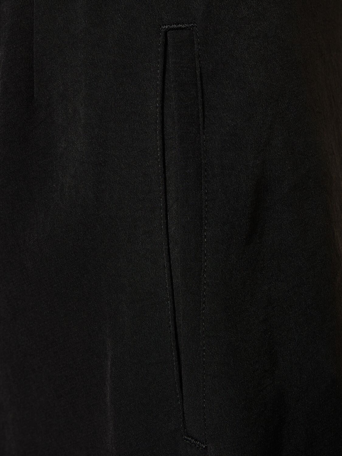 Shop Yohji Yamamoto Crepe De Chine Flared Midi Skirt In Schwarz
