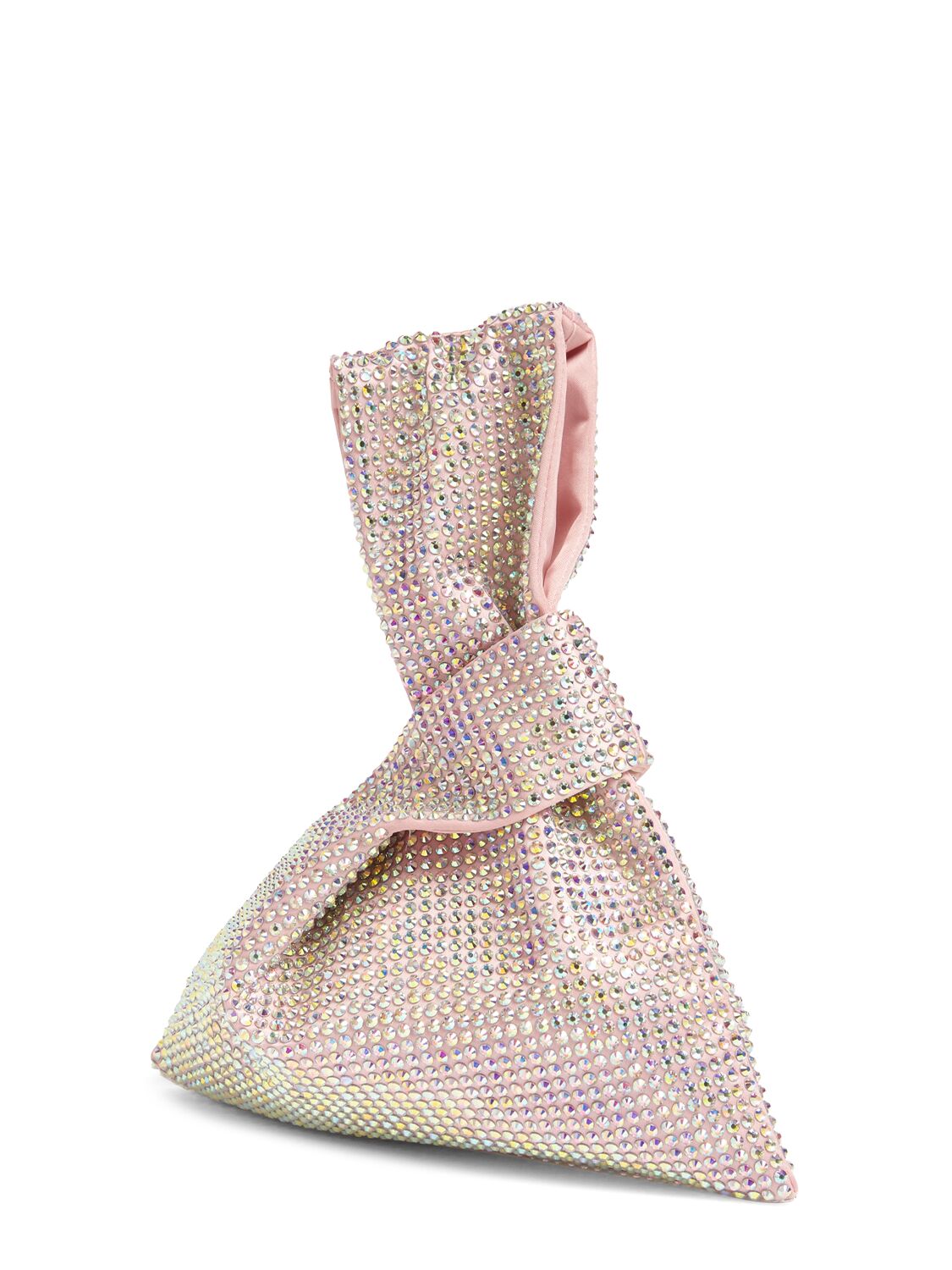 Shop Giuseppe Di Morabito Crystal Top Handle Bag In Light Pink