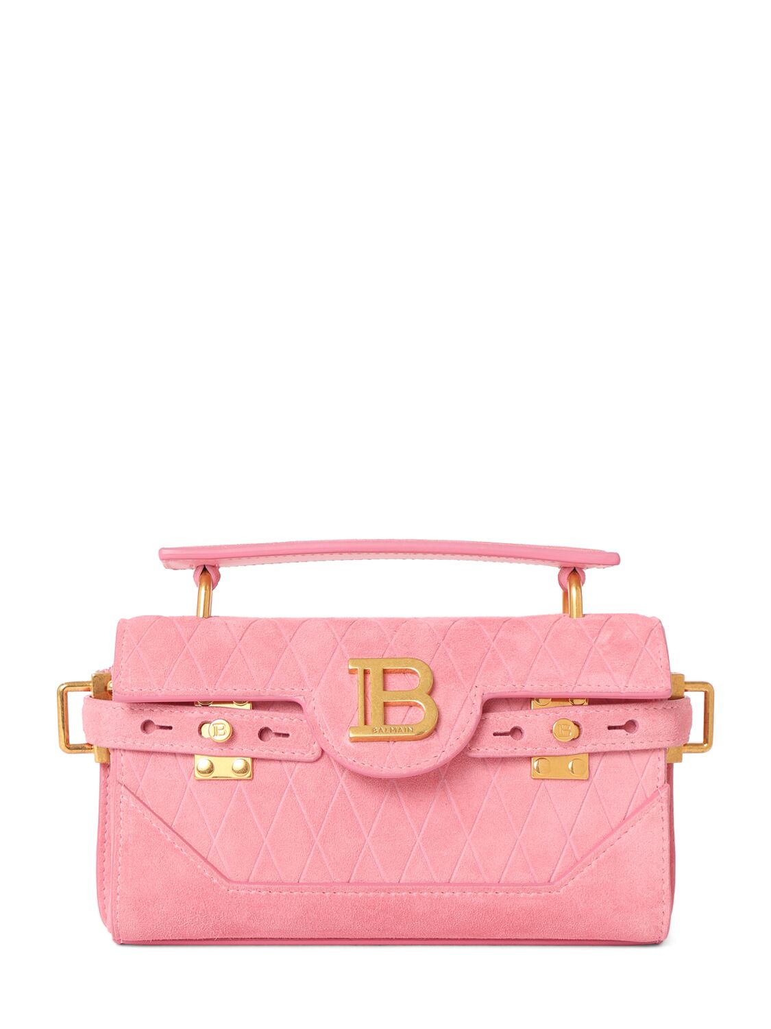 Image of B-buzz 19 Embossed Suede Bag