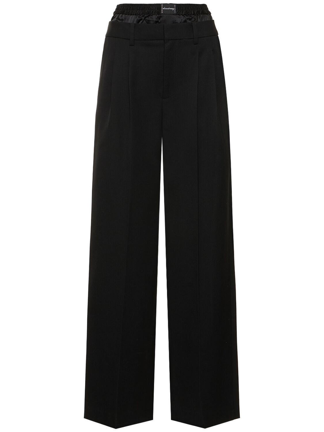 Low Rise Tailored Wool Pants