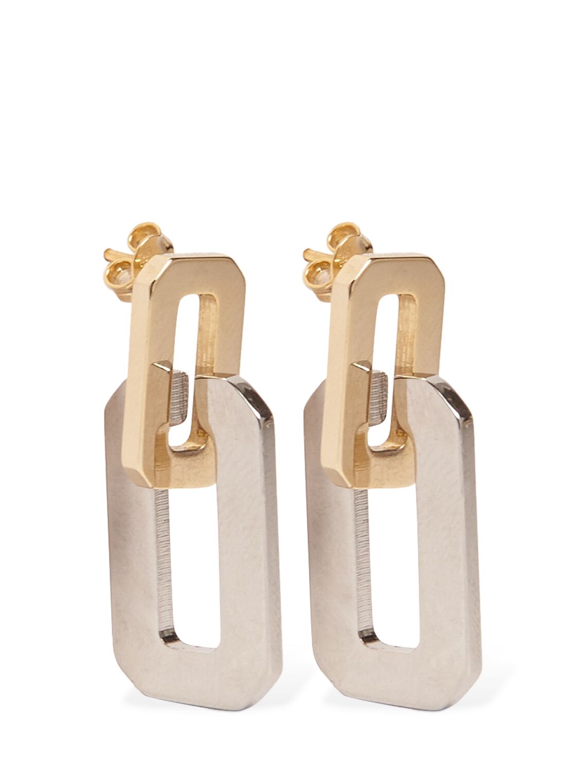 Shop Rosantica Paloma Chain Drop Earrings In Gold,silver