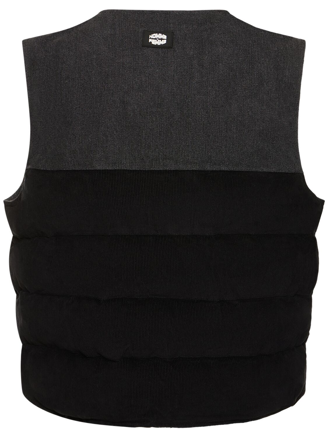 Shop Homme + Femme La Tyson Corduroy Vest In Black