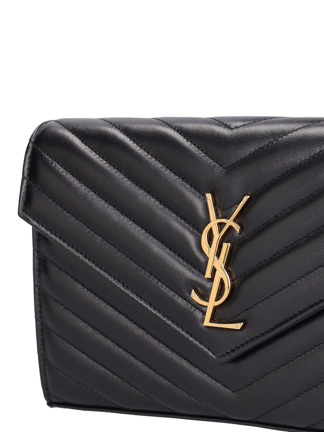 Cassandre embossed leather chain wallet - Saint Laurent - Women
