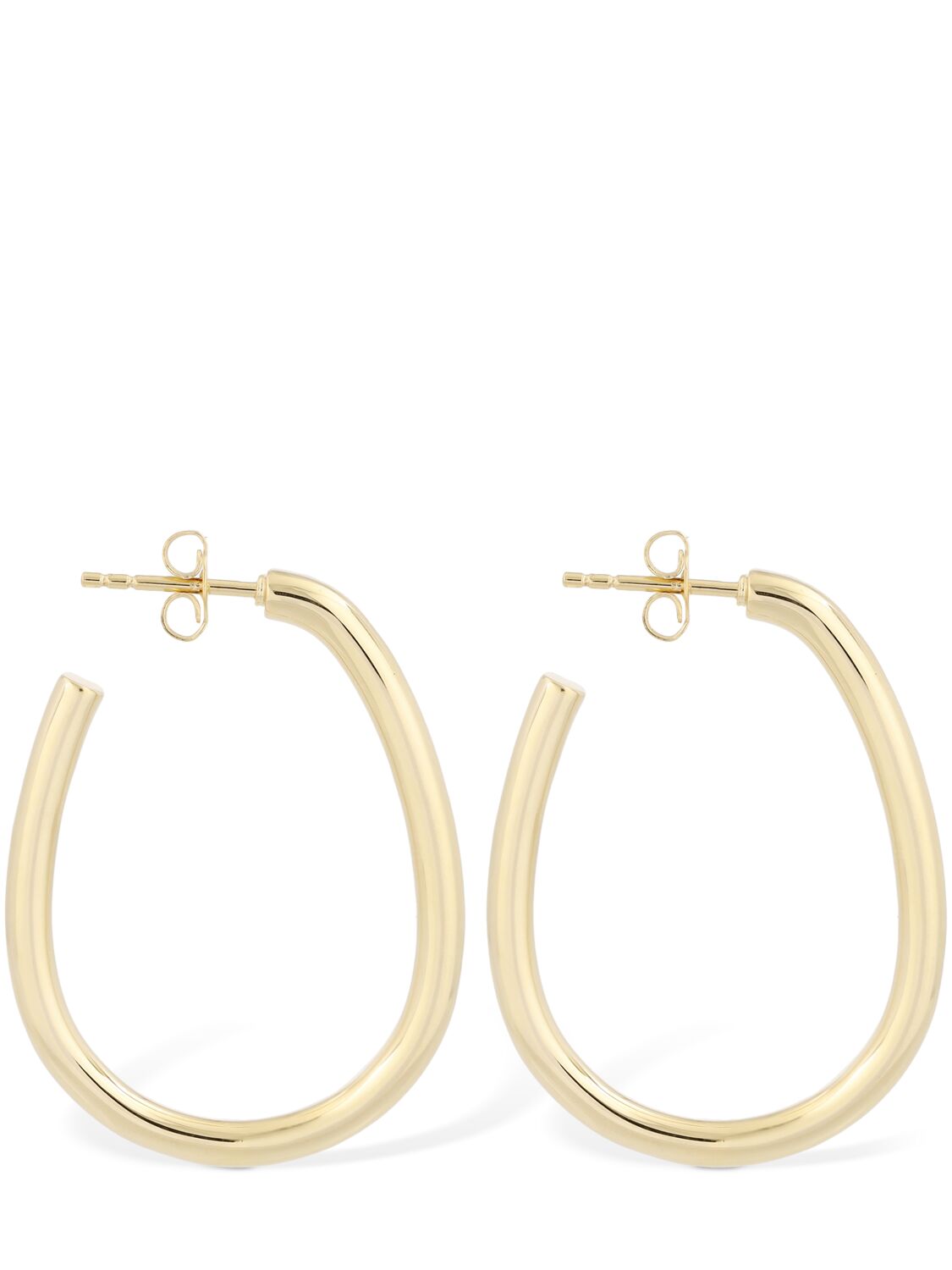 Shop Otiumberg Large Oval Hoop Earrings In 골드