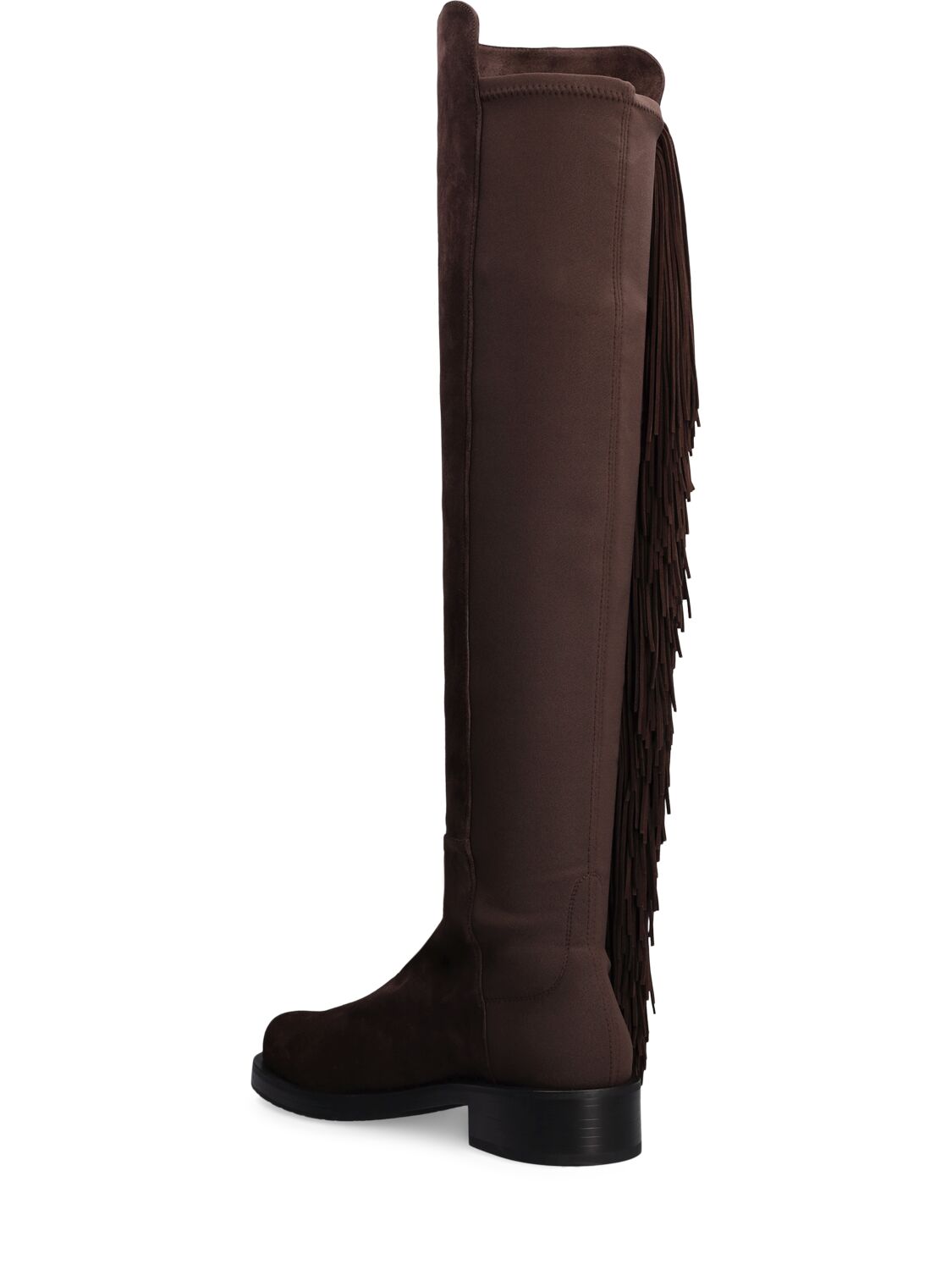 Shop Stuart Weitzman 50mm Bold Suede Boots In Brown