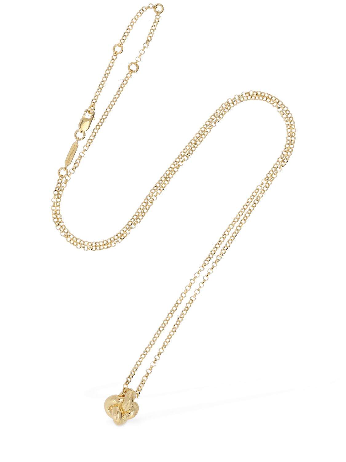Shop Otiumberg Knot Long Necklace In 골드
