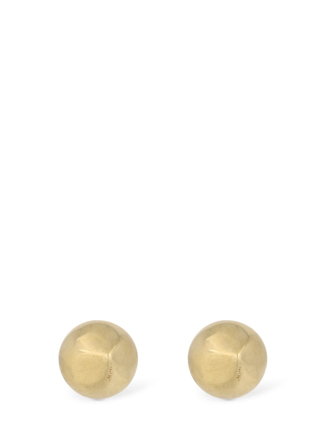 Ferragamo Mediuall Stud Earrings In Gold