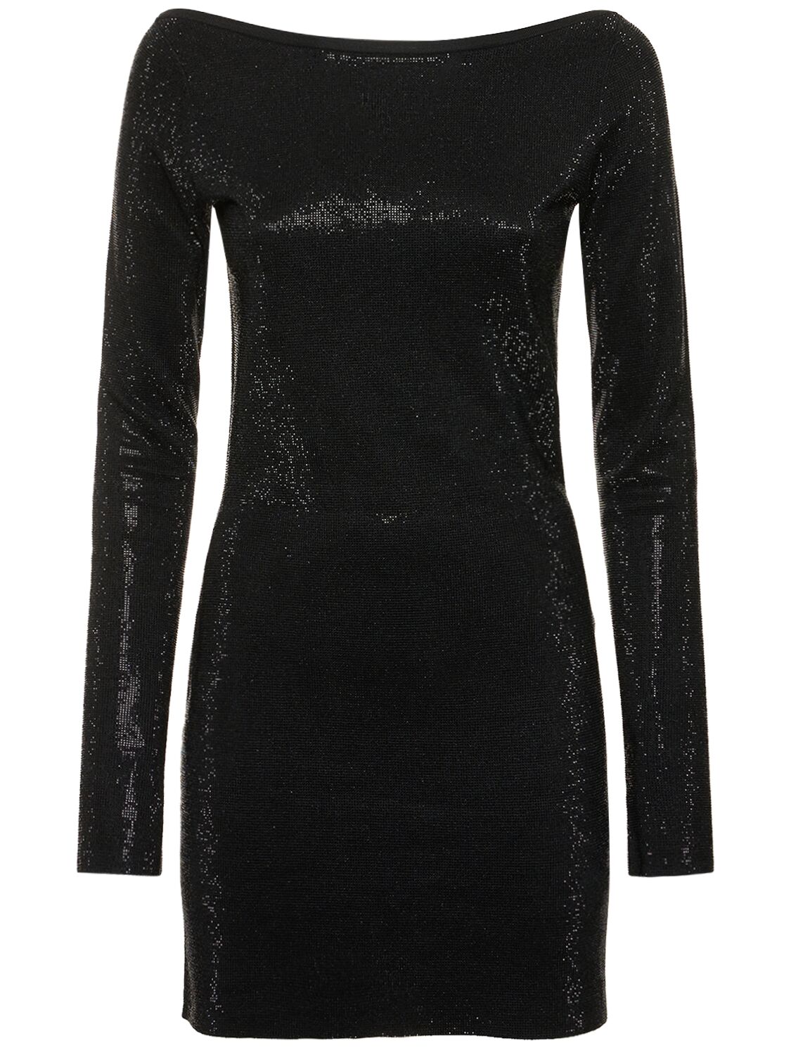 Shop Alexander Wang Viscose Blend Mini Dress In Black