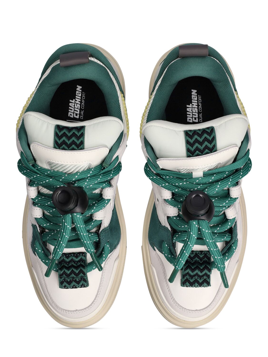 Shop Li-ning Wave Swag Sneakers In White,green