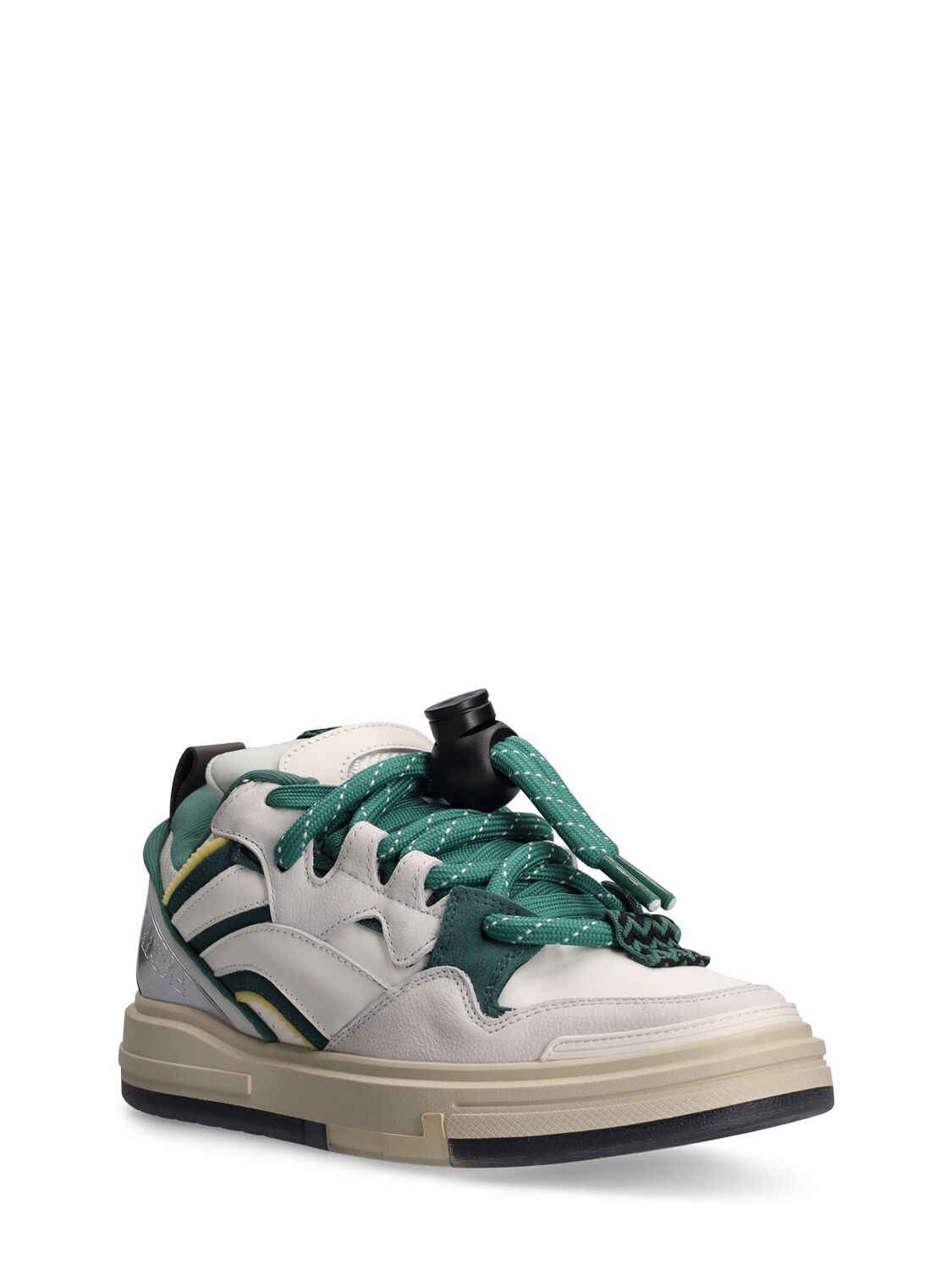 Shop Li-ning Wave Swag Sneakers In White,green