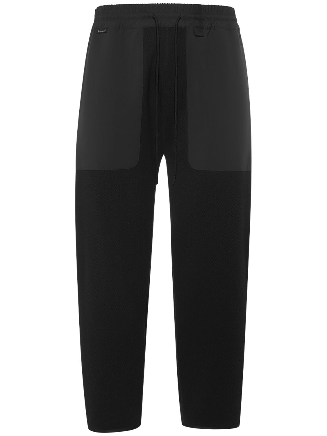 Moncler Cny Cotton Jogging Sweatpants In Black