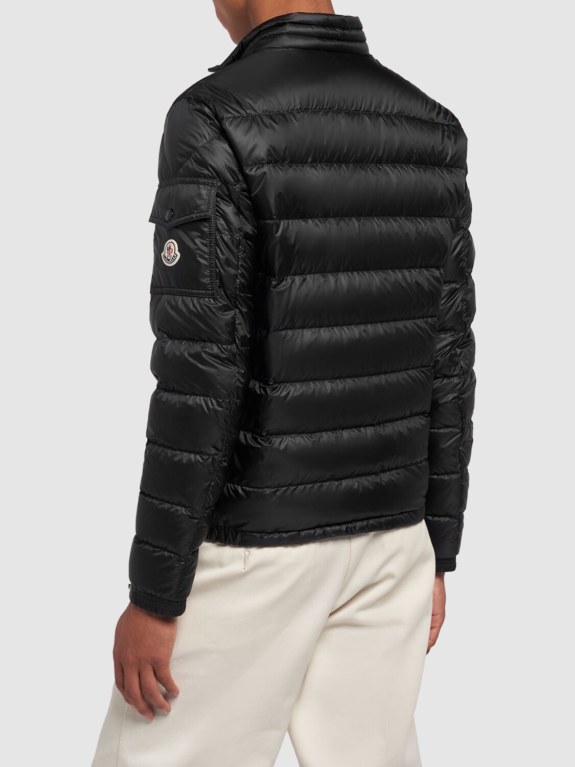 MONCLER AGAY SHORT NYLON DOWN JACKET 