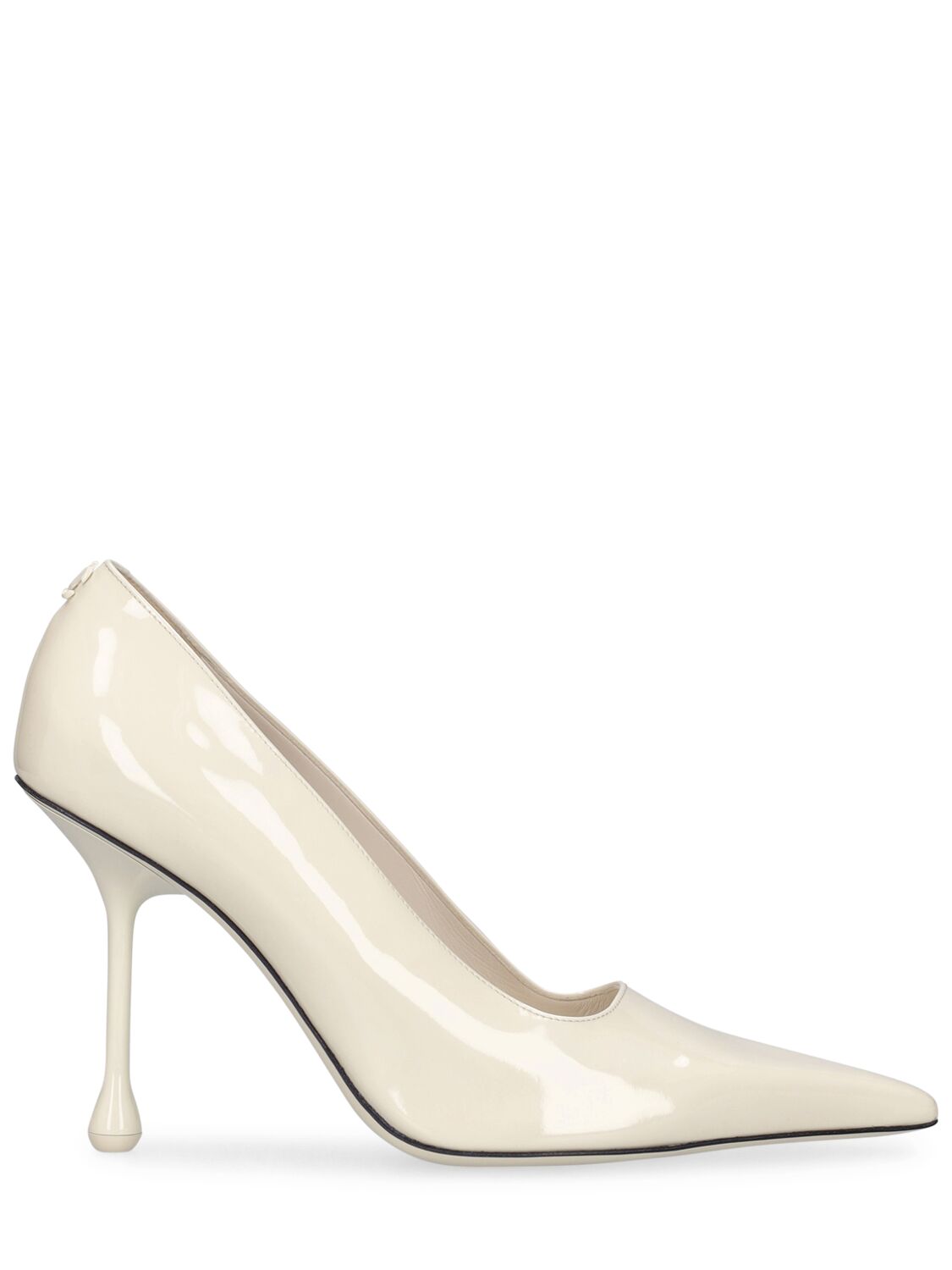 Jimmy Choo Ixia 95 Leather Pumps In Wollweiss