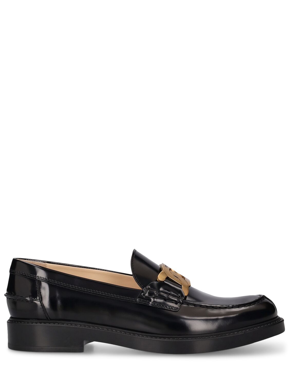Missoni Brushed Leather Loafers In Schwarz