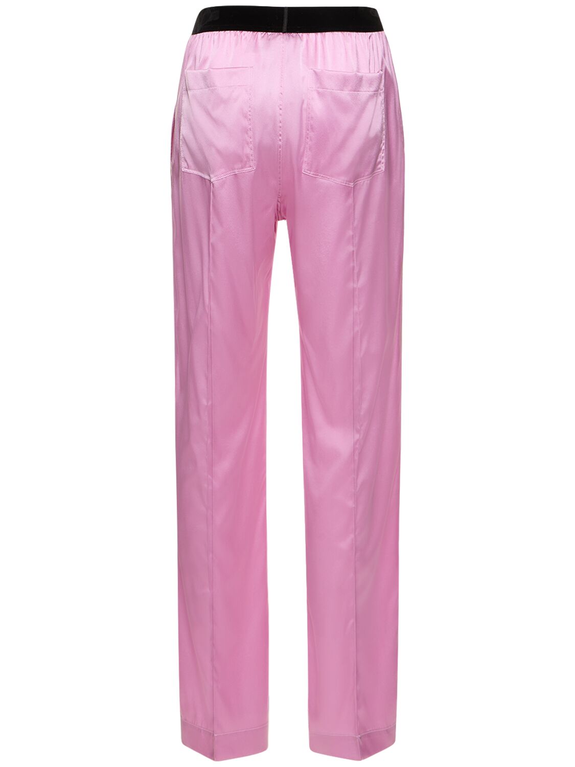 Shop Tom Ford Silk Satin Pajama Pants In Rosa